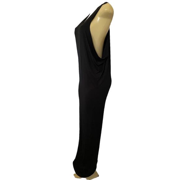 MIKOH Mavericks Maxi Dress Side Slit Scoop Neck Cover Up Black Racerback… - Picture 6 of 9